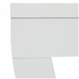 Relaxdays Porte-Serviettes Mural 3 Barres, Salle de Bain, Tablette étagère, Support Serviettes, 40 x 38 x 25 cm, Blanc