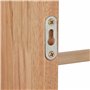 Relaxdays Porte-Papier Toilette, Bois de Noyer, Montage Mural ou sur Pieds, Rouleaux de Rechange HLP 70x20x13 cm, Nature