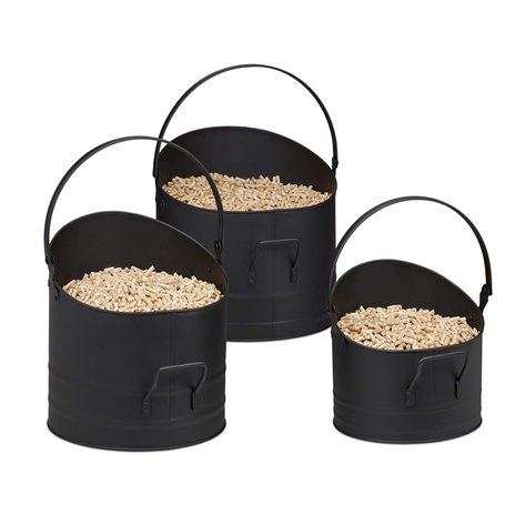 relaxdays Seau à pellets
