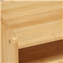Relaxdays Support pour Moniteur en Bambou, rehausseur d’écran, Tablette PC, Espace Rangement, HLP 12x70x19 cm, Naturel