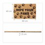 Inscription Wipe Your Paws