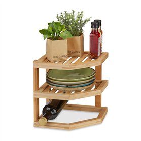 Relaxdays Rangement Cuisine Bambou