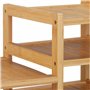 Relaxdays Support d'écran en Bambou, 5 tiroirs, réhausseur d'écran d'ordinateur et Laptop, HxLxP : 33x80x30 cm, Naturel
