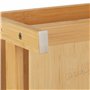 Relaxdays Support d'écran en Bambou, 5 tiroirs, réhausseur d'écran d'ordinateur et Laptop, HxLxP : 33x80x30 cm, Naturel