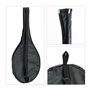 Relaxdays Set de Badminton avec Sac, 10 Volants Solides, Raquettes pour Enfants/Adultes, HxL 66 x 20 cm, Blanc/Noir