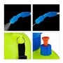 Relaxdays Pulvérisateur à Pression, 10 l, buse réglable, Graduation, Protection et arrosage des Plantes, Jaune & Bleu