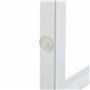 Relaxdays Porte-Serviettes, 3 Barres, Acier, H x L x P : 82,5 x 46 x 21 cm, Support sèche-draps de Bain à Poser, Blanc