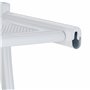 Relaxdays Porte-Serviettes Mural, HxLxP: 44 x 56,5 x 23 cm, Tablette & 3 Barres, Support Serviettes Salle de Bain, Blanc