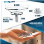 DIYexpert® 20 x ventouses Ø 30 mm avec filetage M4x10mm avec écrous moletés transparent - Fabriqué en Allemagne