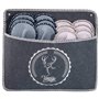 ONVAYA Pantoufles antidérapantes pour invités | lot de 6 | Pantoufle en feutre | Vintage