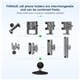 FANAUE Base sphérique adhésive flexible compatible avec les supports RAM Mounts B Size Double Socket Arm, adaptateur de tête sph