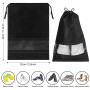 Welsberg 10 Pièces Sacs à Chaussures de Voyage, Pochette Étanche Grand Organisateur de Rangement de Chaussures avec Cordon de Se