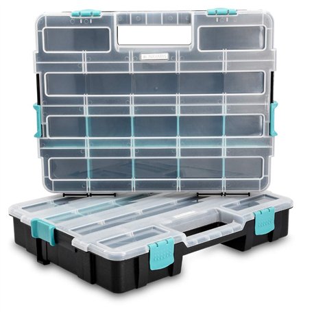 Navaris Organiseur XL Outils Vide - 2x Boîte à Outil professionnelle - 37
