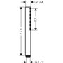 hansgrohe 24126140 Pulsify S Stabhandbrause 100 1jet EcoSmart+ Douchette à Main, Bronze brossé