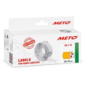 Étiquettes Meto pour étiqueteuse manuelle (26x16 mm