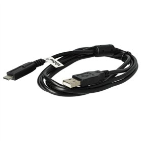 vhbw câble de données USB (USB standard de type A sur appareil photo) 145cm compatible avec Panasonic Lumix DMC-TZ1