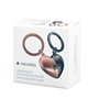 Navaris Porte-clé cœur Puzzle - Porte-clé Femme Mignon avec Anneau - pour Trousseau de clés ou déco Sac à Main - Cœur Rose et Gr