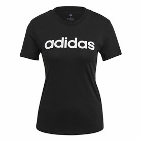T-shirt à manches courtes femme Adidas Lin T Noir (XS)