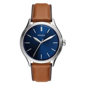 Fossil Unisexe Analogique Quartz Montre avec Bracelet en Cuir BQ2863