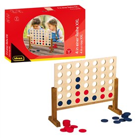 Idena 40378 - Jeu en Bois 4 en Une Ligne XXL