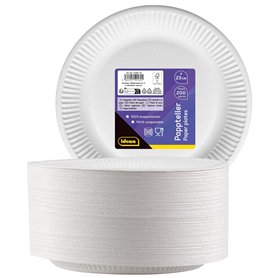 Idena 50160 - Assiette de fête Blanc