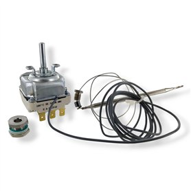 DL-pro Thermostat 95–180 °C avec presse-étoupe M9x1 – compatible EGO 55.34035.080 – pièce de rechange pour friteuse professionne