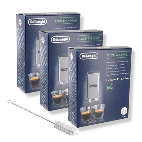DL-pro Set de 3 x 2 produits détartrants antical (6 x 100 ml) Ecodecalk minis compatibles avec Delonghi 5513292821 DLSC003 + 1 g