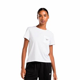 T-shirt à manches courtes femme Reebok Identity Small Logo Blanc (XS)