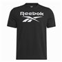 T-shirt à manches courtes homme Reebok Identity Big Stacked Logo Noir S