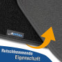 PETEX Lot de 4 Tapis de Sol de Voiture en Velours Pluto pour Renault Arkana à partir de 03/2021 - Noir