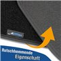 PETEX Lot de 4 Tapis de Sol de Voiture en Velours - Pluto - Noir - pour Renault Austral e-Tec (Full Hybrid) à partir de 09/2022