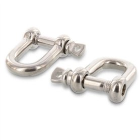 Manille ronde en acier inoxydable V4A 3 mm 3 x 6 x 12 mm (WL) : 82 kg (idéal comme lien entre chaînes