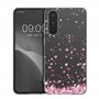 kwmobile Coque Compatible avec Samsung Galaxy A56 5G - Housse de téléphone Protection Souple en TPU - Rose Clair-Brun foncé-Tran