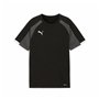 Maillot de Football à Manches Courtes pour Enfants Puma Individualliga Noir