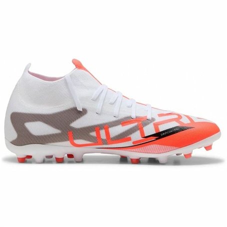 Chaussures de Football pour Adultes Puma Ultra 5 Match+ Mg Blanc