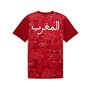 Maillot de Football à Manches Courtes pour Homme Puma Marruecos Prematch Ss Rouge