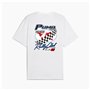 T-shirt à manches courtes homme Puma Graphics Moto Flag Blanc