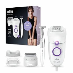 Braun Silk-épil 5 Power Épilateur d'épilation avec tête de rasoir électrique et tondeuse de bikini
