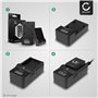 CELLONIC Chargeur DMW-BLE9 DMW-BLG10 BP-DC15 pour Appareil Photo, Alimentation Batterie DE-A98A DE-A99B, Câble Charge Rapide, Ad