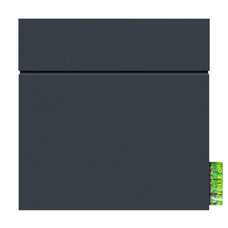 Boîte aux lettres avec porte-journaux anthracite MOCAVI 715 avec compartiment à journaux