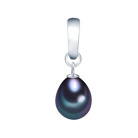 Valero Pearls Pendentif pour Femme en 925/- Argent sterling Perle de culture d'eau douce env. 8