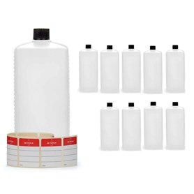 Bouteilles en plastique Octopus 10x 1000 ml