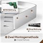 Yorbay Lot de 3 Etagères de Douche en Aluminium avec Crochets sans Perçage Etagère d’Angle de Douche
