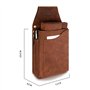 Leabags Portefeuille de Serveur en Cuir véritable avec Compartiment à Monnaie | Porte-Monnaie de Serveur avec Support de Ceintur