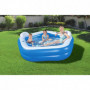 BESTWAY Piscine gonflable octogonale avec sieges et appuie-tete 213 x 206 x 69 c 79,99 €