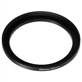vhbw Bague d'adaptation de Filtre Step-Up de 49 mm vers 55 mm pour Objectif d'appareil Photo - Adaptateur