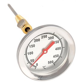 Lantelme Thermomètre de barbecue étanche à 500 °C avec sonde de 30 cm de long et sonde de température en acier inoxydable 5901