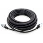 Câble réseau Ethernet Gigabit LAN CAT.6a 3 m, câble patch RJ45 10 Gbit/s SFTP PIMF, noir, lot de 5