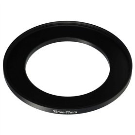 vhbw Bague d'adaptation de Filtre Step-Up de 55 mm vers 77 mm pour Objectif d'appareil Photo - Adaptateur