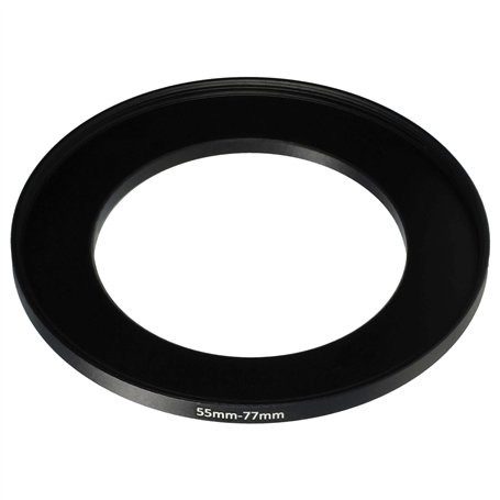 vhbw Bague d'adaptation de Filtre Step-Up de 55 mm vers 77 mm pour Objectif d'appareil Photo - Adaptateur